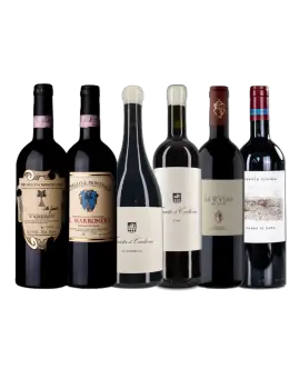 Toscana for feinschmeckere: Smagekasse med 6 flasker af vores st&oslash;rste toscanere